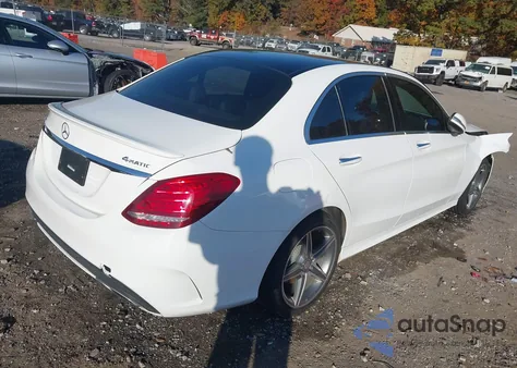 2015 Mercedes-Benz C 300 Sport 4Matic from USA, damaged, VIN 55SWF4KB7FU024156